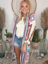 Load image into Gallery viewer, Soulful Wanderer Crochet Duster-Cream