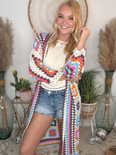 Load image into Gallery viewer, Soulful Wanderer Crochet Duster-Cream