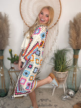 Load image into Gallery viewer, Soulful Wanderer Crochet Duster-Cream