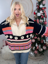 Load image into Gallery viewer, The Aspen Patchpoint Pullover-Black