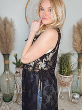 Load image into Gallery viewer, Heaven Sent Lace Kimono-Black