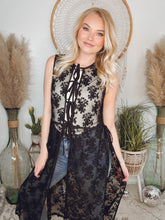 Load image into Gallery viewer, Heaven Sent Lace Kimono-Black