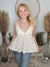 Load image into Gallery viewer, Ethereal Blooms Babydoll Tank