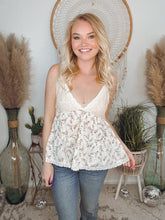 Load image into Gallery viewer, Ethereal Blooms Babydoll Tank