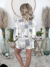 Load image into Gallery viewer, Patchwork Perfection Top and Shorts Set