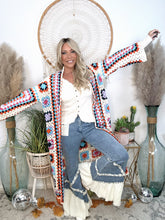 Load image into Gallery viewer, Soulful Wanderer Crochet Duster-Cream