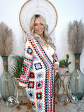Load image into Gallery viewer, Soulful Wanderer Crochet Duster-Cream