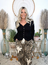 Load image into Gallery viewer, The Sweet Lace Henley-Black