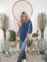 Load image into Gallery viewer, Boho Canyon Patchwork Hooded Top