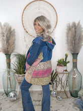 Load image into Gallery viewer, Boho Canyon Patchwork Hooded Top