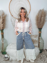 Load image into Gallery viewer, Step Into Spring Contrast Pants-Denim