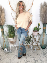 Load image into Gallery viewer, Harvest Bloom Embroidered Jeans