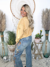 Load image into Gallery viewer, Harvest Bloom Embroidered Jeans