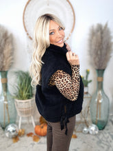 Load image into Gallery viewer, Fireside Faux Fur Vest-Black