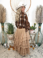 Load image into Gallery viewer, Whispered Tiers Mesh Maxi Skirt-Vintage Cream