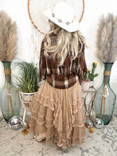 Load image into Gallery viewer, Whispered Tiers Mesh Maxi Skirt-Vintage Cream