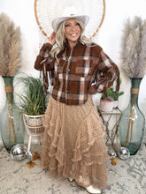 Load image into Gallery viewer, Whispered Tiers Mesh Maxi Skirt-Vintage Cream