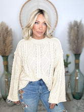 Load image into Gallery viewer, Apres Cable Luxe Sweater-Ivory