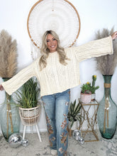 Load image into Gallery viewer, Apres Cable Luxe Sweater-Ivory