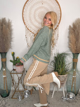 Load image into Gallery viewer, Bowline Beige Knit Track Pants
