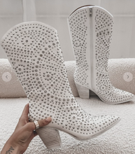 Load image into Gallery viewer, Rhinestone Cowgirl Studded Boots
