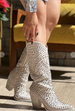 Load image into Gallery viewer, Rhinestone Cowgirl Studded Boots