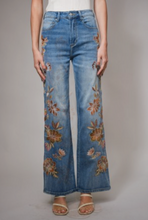 Load image into Gallery viewer, Harvest Bloom Embroidered Jeans