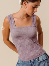 Load image into Gallery viewer, Floral Jacquard Seamless Tank Top