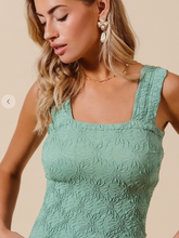 Load image into Gallery viewer, Floral Jacquard Seamless Tank Top