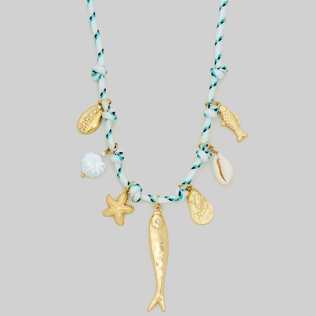 SEA CHARM CORD NECKLACE