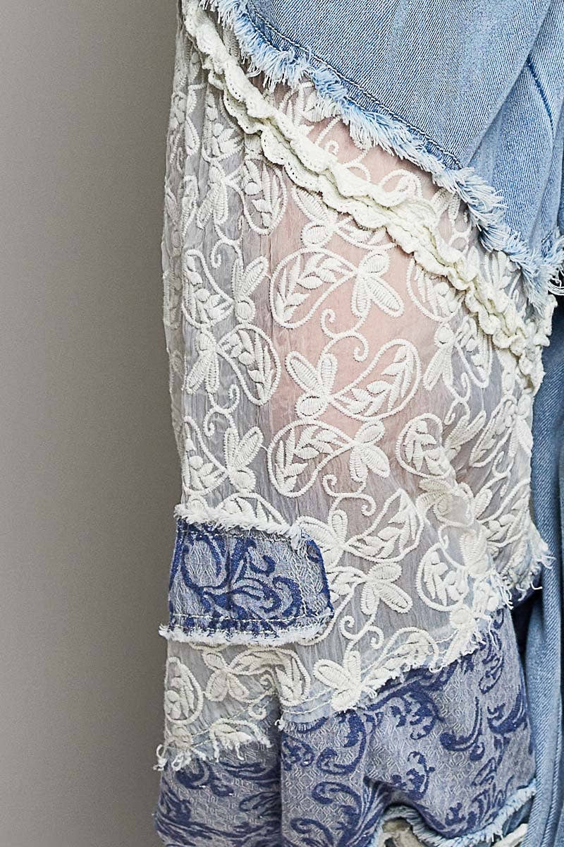 Crochet Patchwork Jogger Pants by POL
