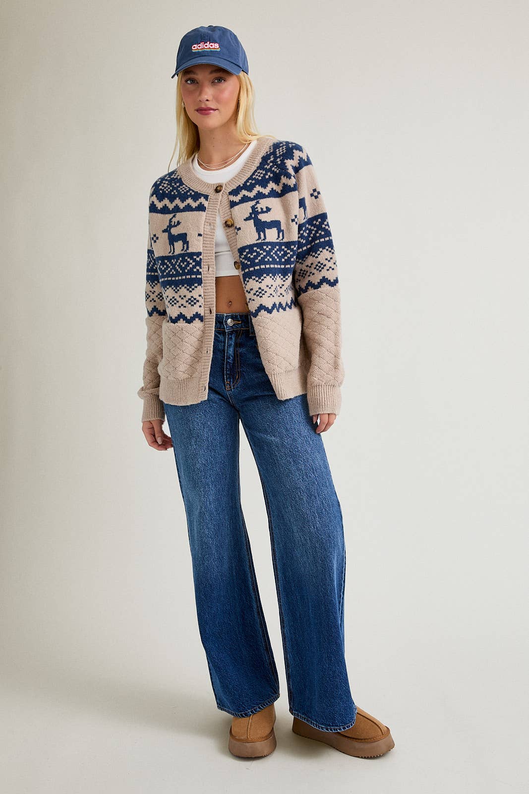FAIR ISLE QUILTED CARDIGAN