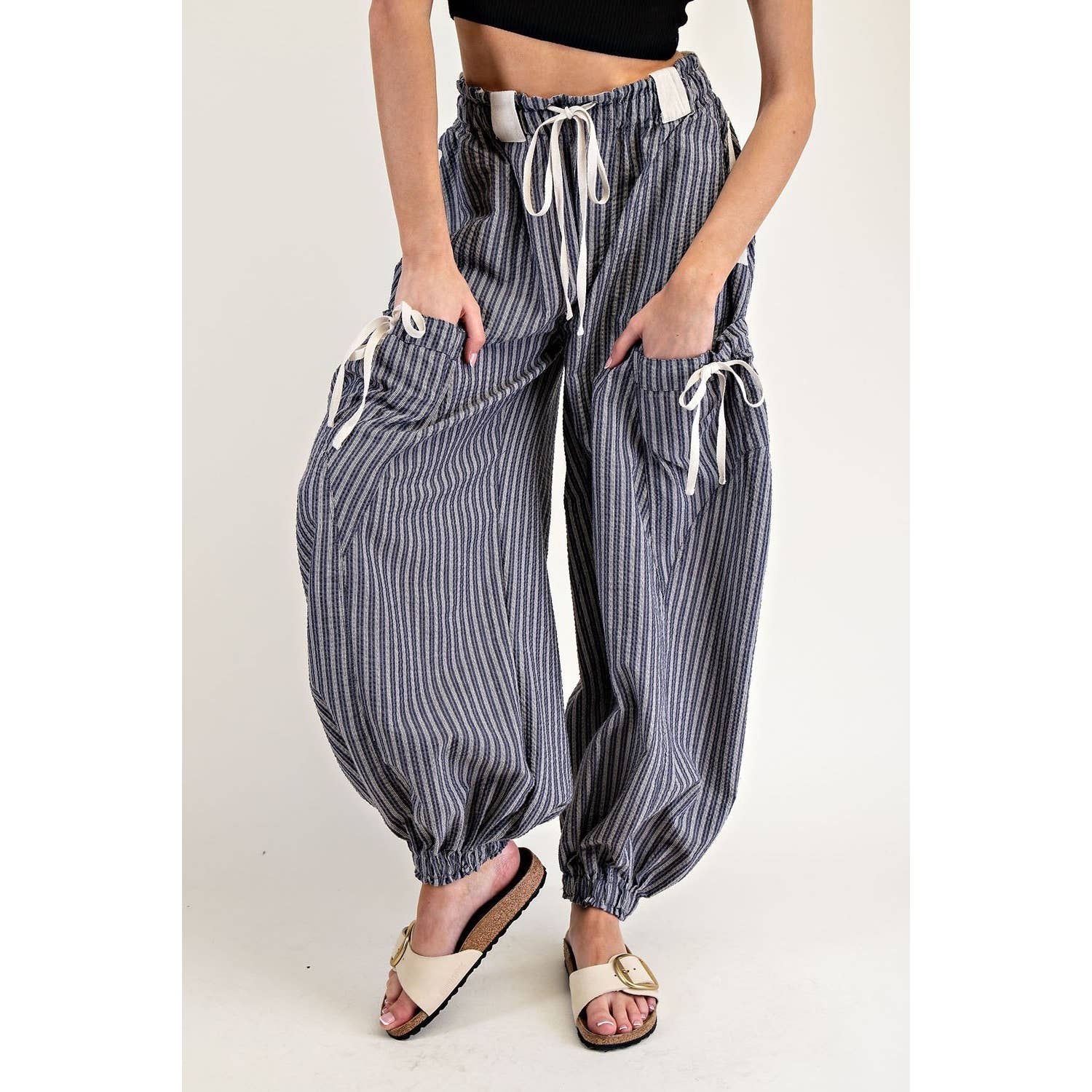 Boardwalk Breeze Striped Joggers