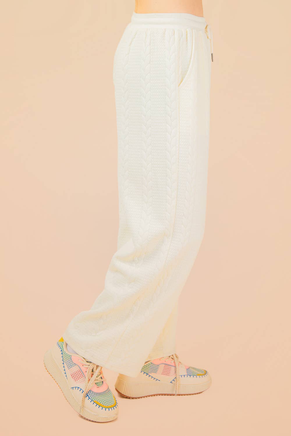 Cable Knit Textured Lounge Pants