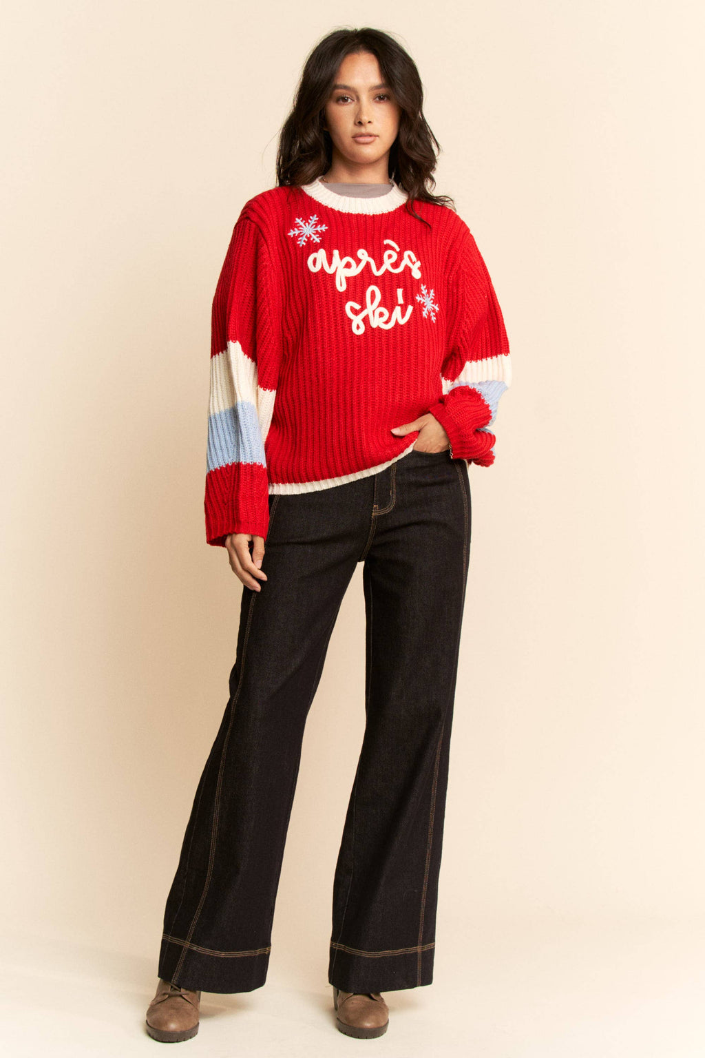 Apres Ski-Embellished Sweater