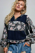 Floral & Knit Blouse by POL
