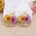 Bright Blooms Dried Flower Earrings