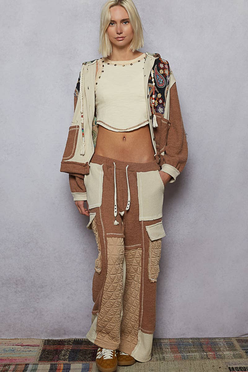 Jacquard & Knit Hoodie by POL