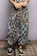 Patchwork Jogger Pants by POL-Charcoal Mix