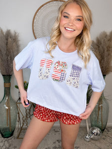 USA Patchwork Tee
