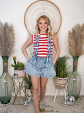 Load image into Gallery viewer, Red, White and Denim Trimmed Dream
