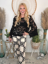 Load image into Gallery viewer, Boho Nights Crochet Sweater
