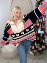 Load image into Gallery viewer, The Aspen Patchpoint Pullover-Black
