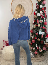 Load image into Gallery viewer, Cozy Up Cable Knit Sweater-Royal Blue
