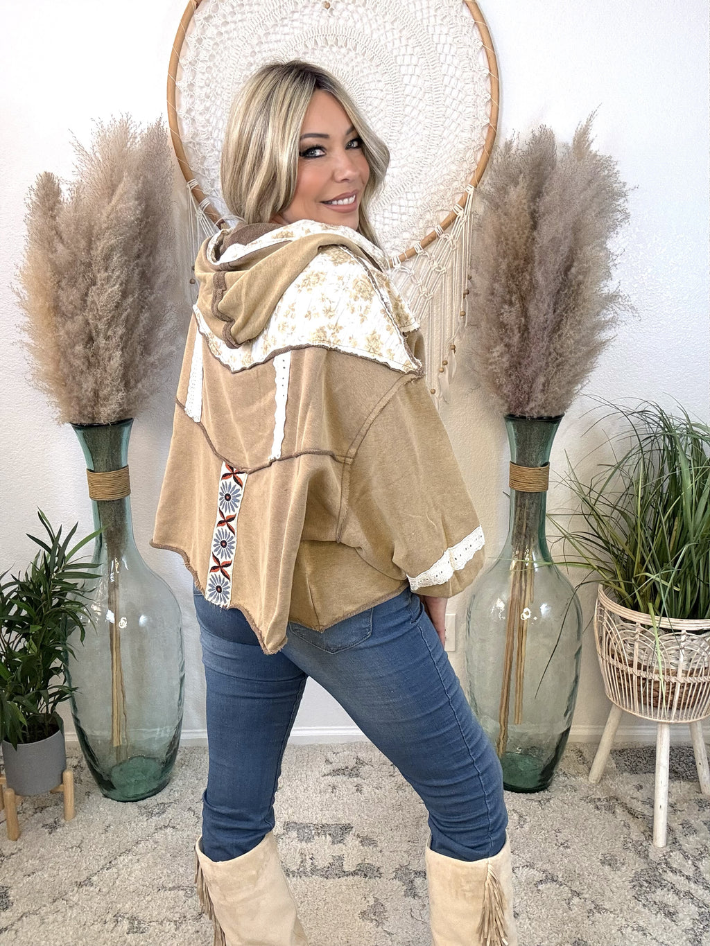 Worn Wanderer Patchwork Hoodie