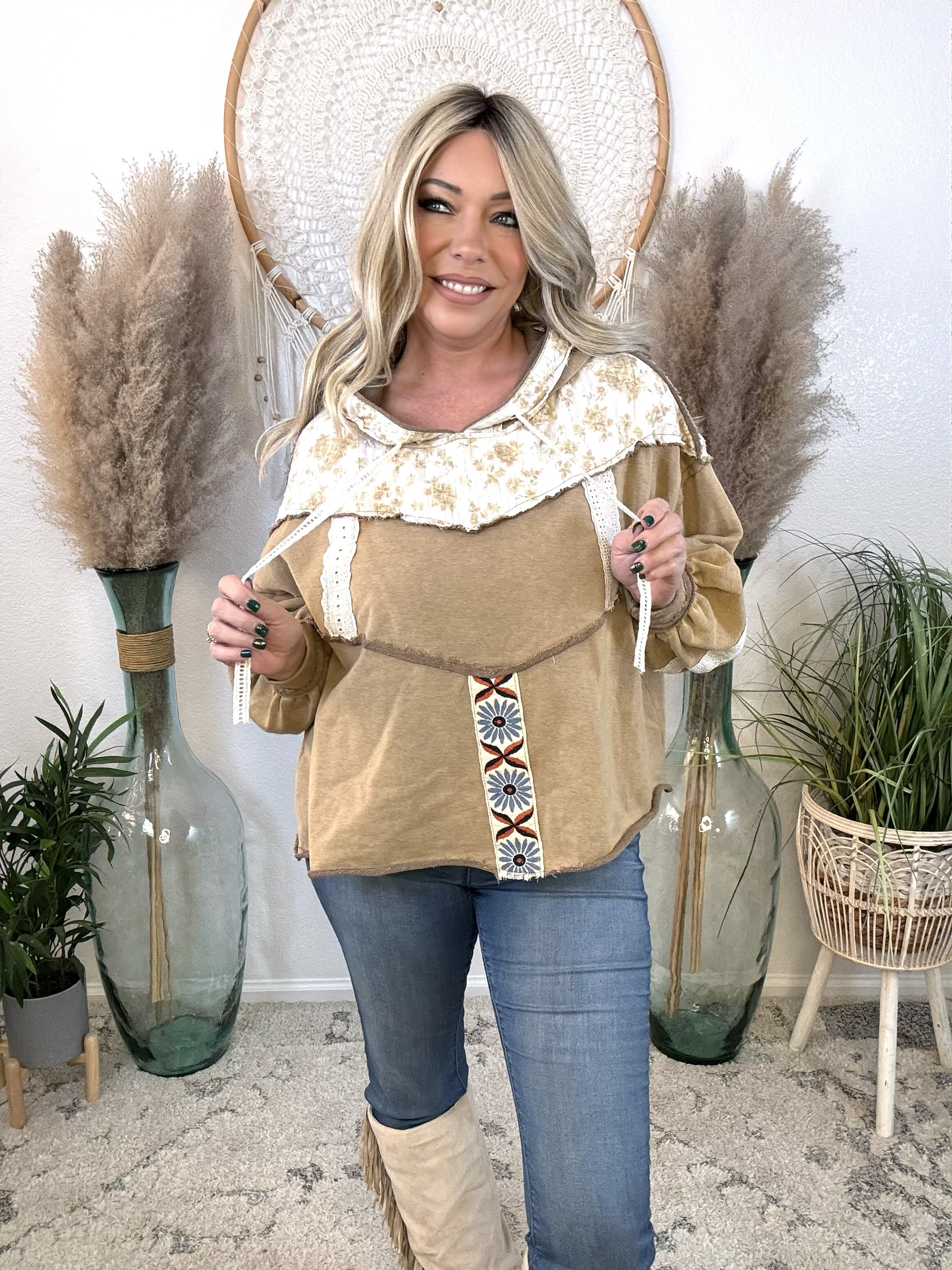 Worn Wanderer Patchwork Hoodie