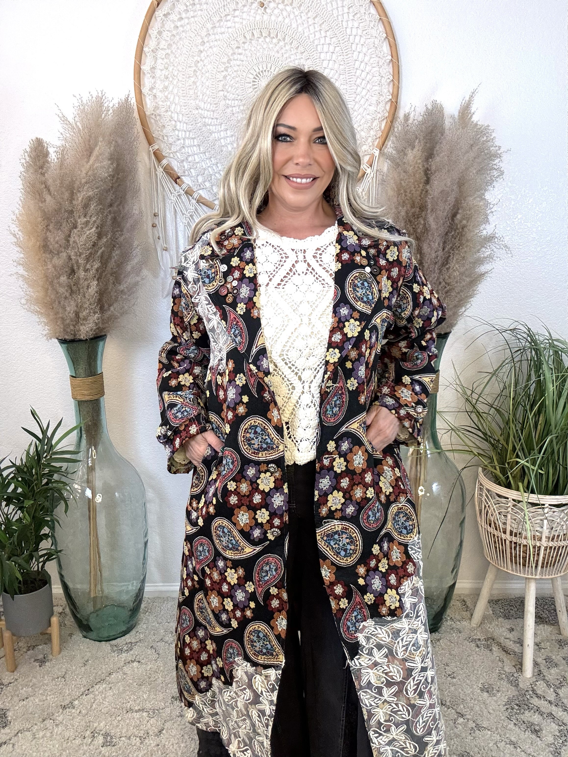 Solstice Trail Jacquard Duster