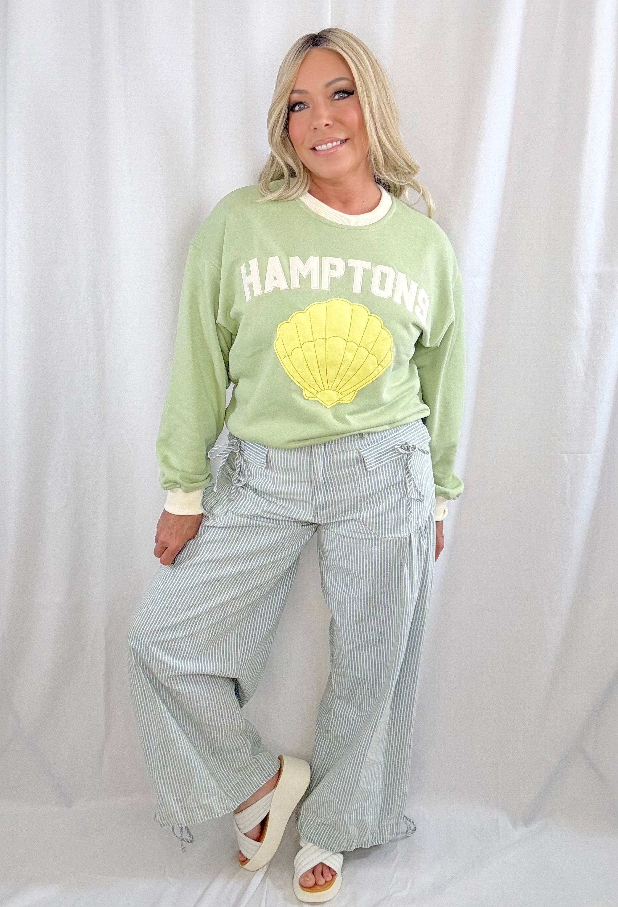 Harbor Stripe Denim Joggers