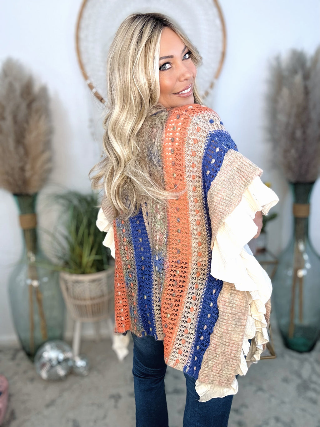 Ruffle Reverie Knit Cardigan