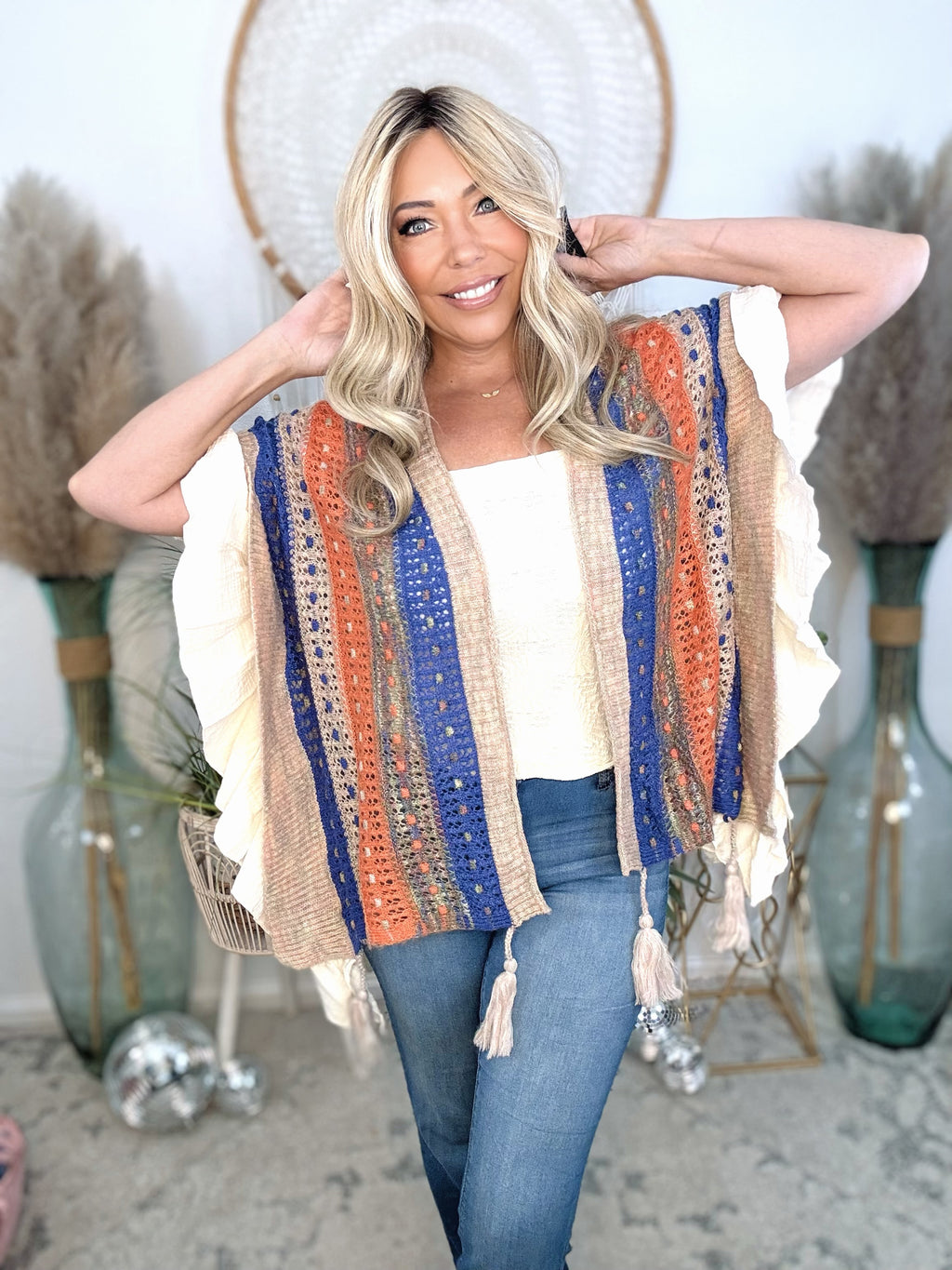 Ruffle Reverie Knit Cardigan